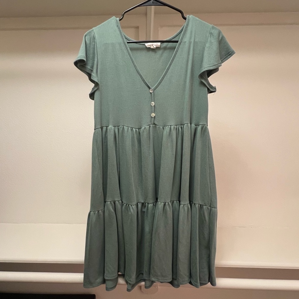 See You Monday Size XL Green Dress